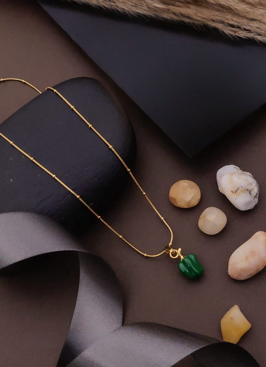 Emerald Drop Necklace