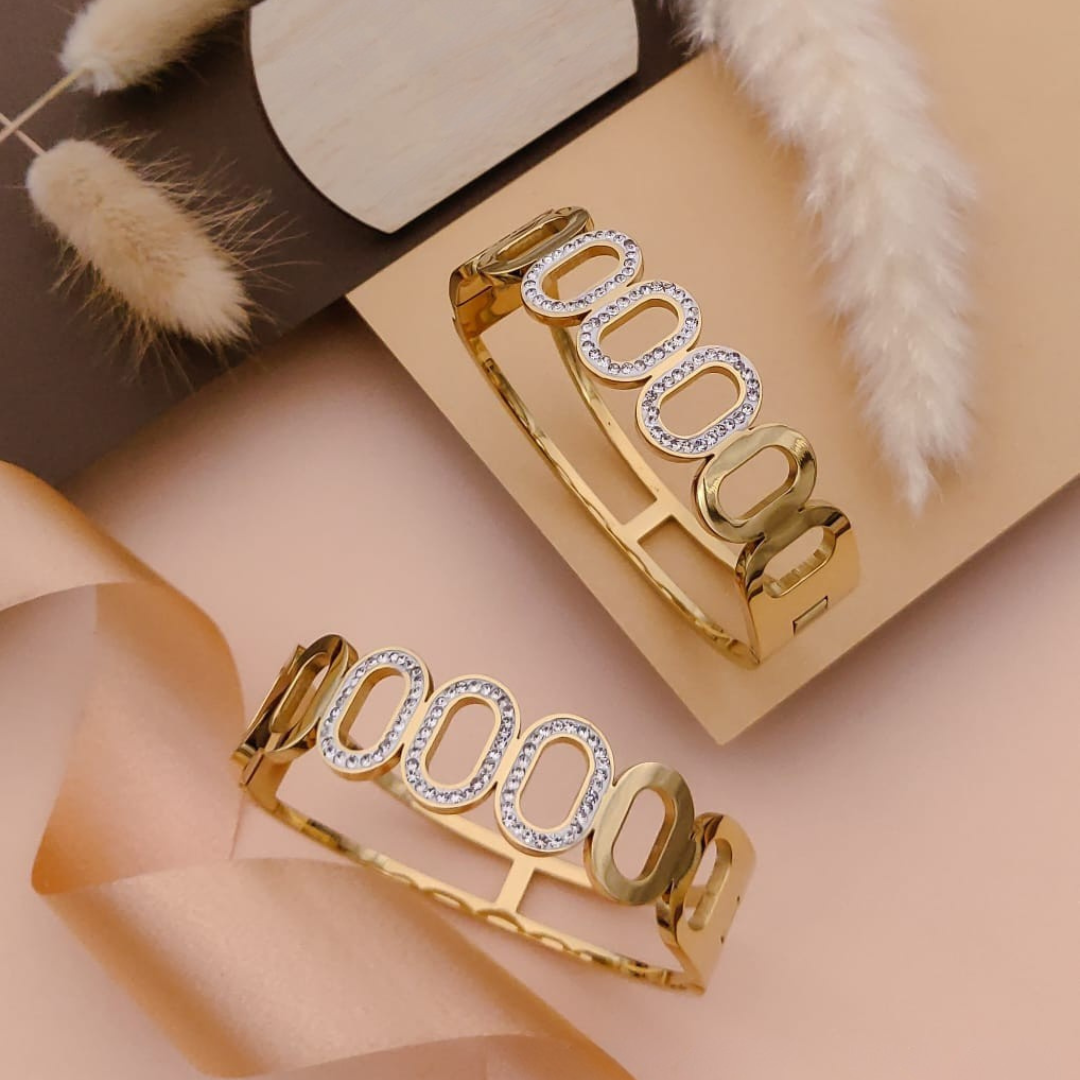 Golden Orbit Bangle