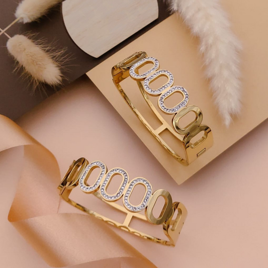 Golden Orbit Bangle