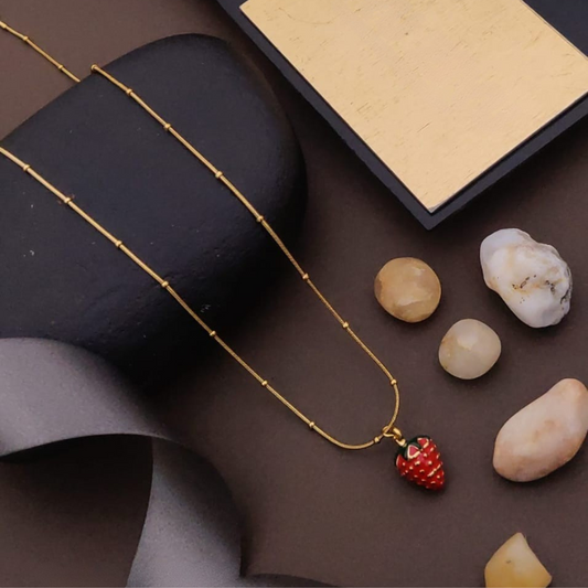 Strawberry Pendant Necklace