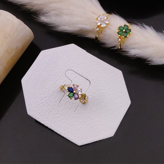 Rainbow Petal Ring